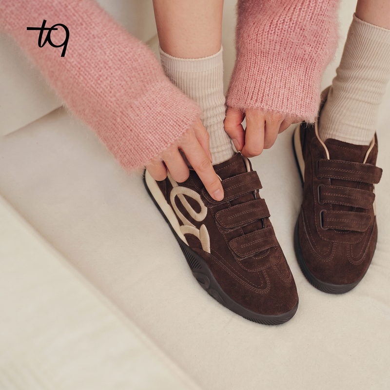 Talitaqoom2026 Autumn New Cork Series Retro Versatile Velcro Casual Shoes Tq German Training Shoes for Women Talitaqoom2026 Autumn New Cork Series Retro Versatile Velcro Casual Shoes Tq German Training Shoes for Women