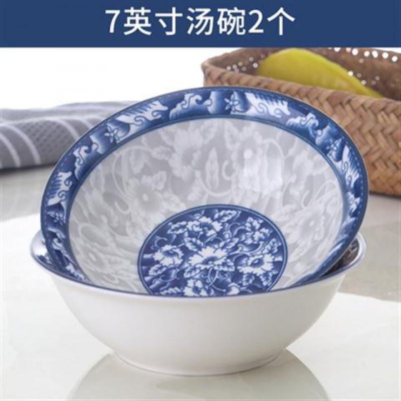 Soup bowl large household porcelain jingdezhen ceramics la rainbow such use tableware suit Japanese eat bowl bowl mercifully rainbow such use