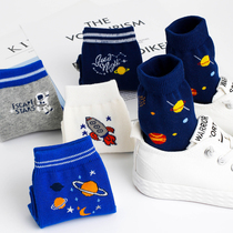 Autumn childrens socks boys pure cotton autumn and winter 3-5-7-9-10-12-15-year-old boy Middle School boy Spring and Autumn