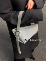 Venczel Area-S Small Geometric Irregular Twisted Belt Buckle Casual Tote Shoulder Bag Underarm Bag