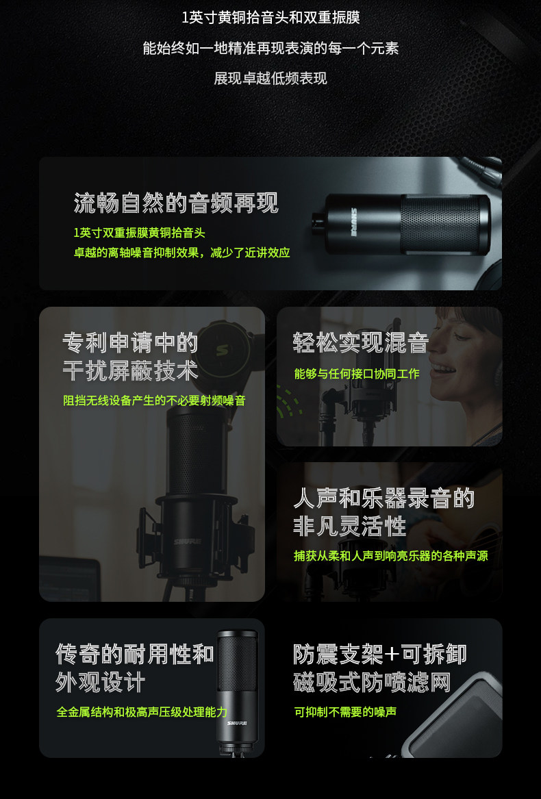 shure/舒尔SM4 kit插图1