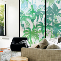 Tropical Customs Bedroom Living Room Living Room Moving Doors Windows Glass Cling Film Toilet Shower Room Light Transmission Opaque Glass Stickers