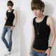 Áo vest nam mùa hè co giãn bó sát áo liền thân màu trắng trống cotton vest nam vest thể thao chạm đáy áo sơ mi nam bộ vest nam cho người trung tuổi
