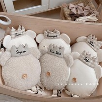 ins Korean wind custom name anti-loss bag South Korean mother strong push little bear to school bag toy snacks bag