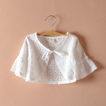 Summer childrens shawl summer skirt girls outer coat waistcoat cardigan baby sun protection cloak