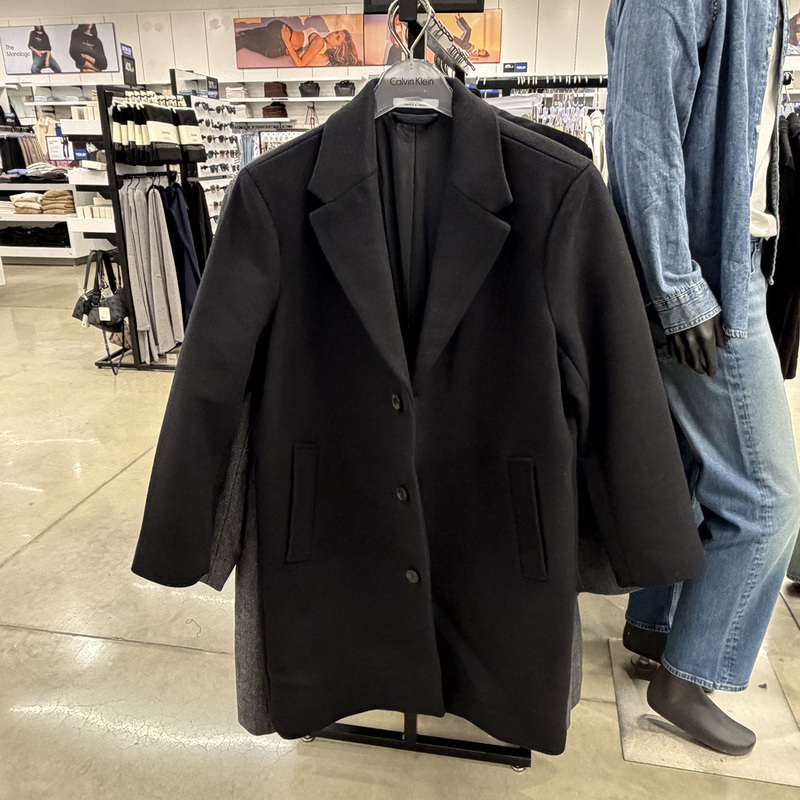 Ck Calvin Klein Autumn and Winter Men's Casual and Stylish Three-Button Mid-Length Suit Collar Coat Ck Calvin Klein Autumn and Winter Men's Casual and Stylish Three-Button Mid-Length Suit Collar Coat