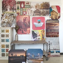 Solitary collection-Foreign trade retro nostalgic home bar restaurant decoration wall painting sofa background wall hanging print