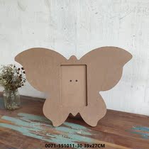 Export big-name designer foreign trade retro wooden butterfly animal ornaments childrens room study soft decoration