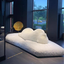 Italian minimalist designer polar bear shape large flat fabric sofa Internet celebrity hotel villa lazy double-sided