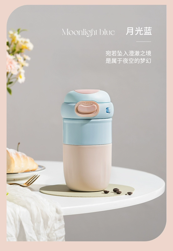 Cốc cách nhiệt, cốc cà phê bé gái, cốc nước cao cấp, cốc đi kèm, cốc trà lót gốm mới 2024 dành cho nữ binh dung nuoc dep binh dung nuoc da