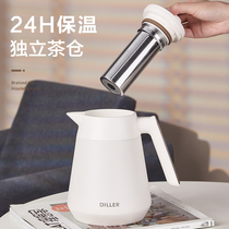 Braising Tea Insulation Pot Office Home Upscale Large Capacity Tea Water Separation Old White Tea Smother Teapot Insulated Kettle