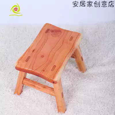 Old Elm small bench solid wood children dance fishing shoe stool coffee table home stool selection low stool