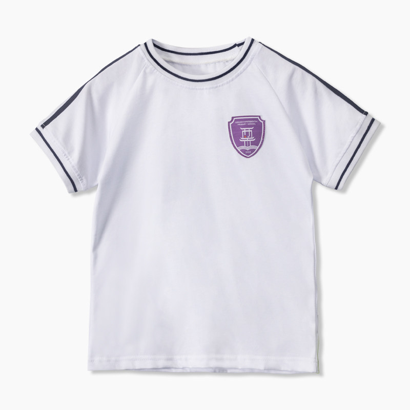 Custom cotton school uniforms Xiguan Experimental Primary School cotton school uniforms Liwan school boys and girls school uniforms short-sleeved shorts