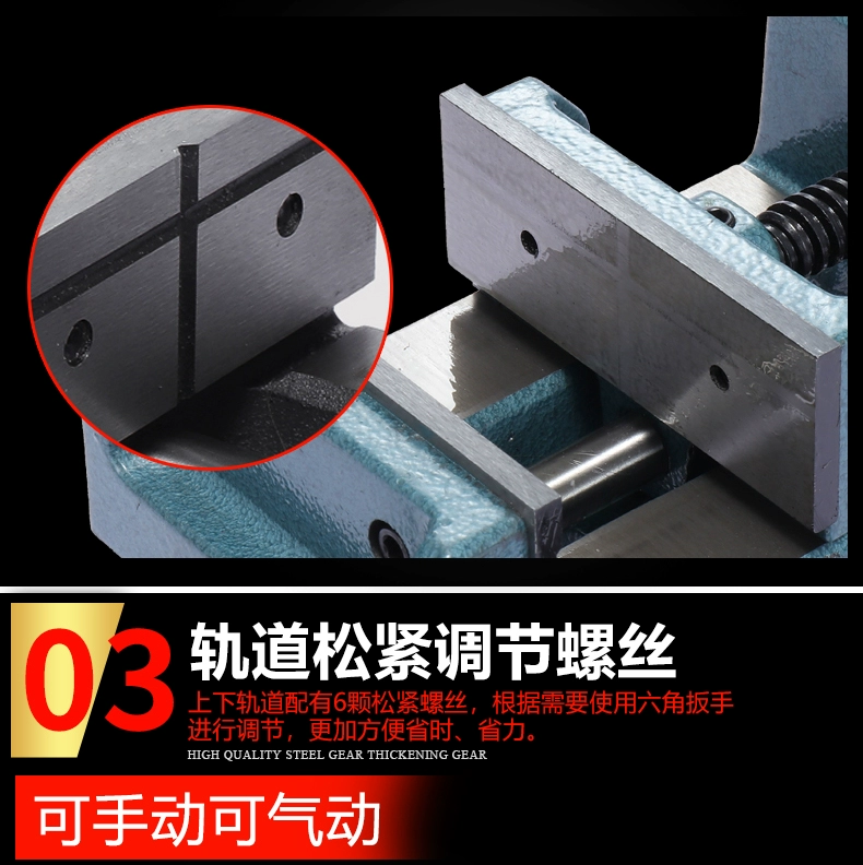 eto kẹp góc vuông Máy khoan và máy phay tạo hình chữ thập chính xác hạng nặng Yingling vise chéo di động 3 inch 4 inch 5 inch 6 inch vise băng ghế dự bị ê tô bàn khoan eto bàn