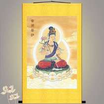 Portrait of Samantabhadra Bodhisattva dragon and snake zodiac sign protecting the natal Buddha Buddha statue painting for home use in Buddhist hall scroll hanging painting