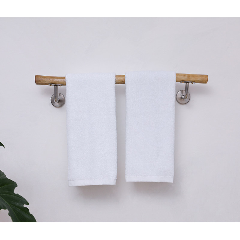 Creative log branch towel rack bath towel rack single-rod homestay Nordic minimalist wall-mounted rod powder room bathroom hanger