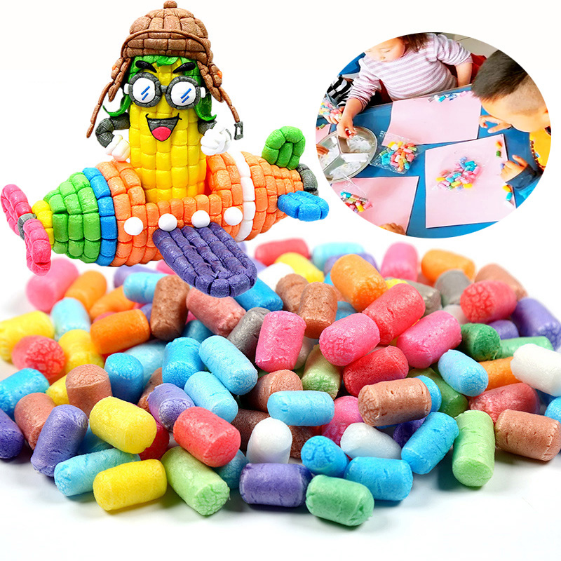 Magic diy corn kernels handmade sticky painting children's creative production kindergarten art area puzzle area toy materials