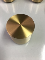 Pure brass round back cover copper foot cover New Chinese furniture Sofa chair armrest Copper cap Fan decorative hardware