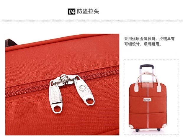 Xe đẩy du lịch trường hợp cho nam và nữ xách tay khoảng cách ngắn cầm tay xe đẩy lưu trữ túi hành lý công suất lớn - Túi du lịch túi da du lịch nữ