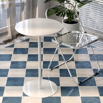 small balcony table and chairs internet-famous style casual combination creative personality simple fashionable milk tea shop dedicated clothing internet-famous