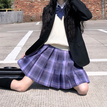 Fish balls and noodles spot (astrologer) original jk uniform plaid skirt orthodox full polyester pleated skirt