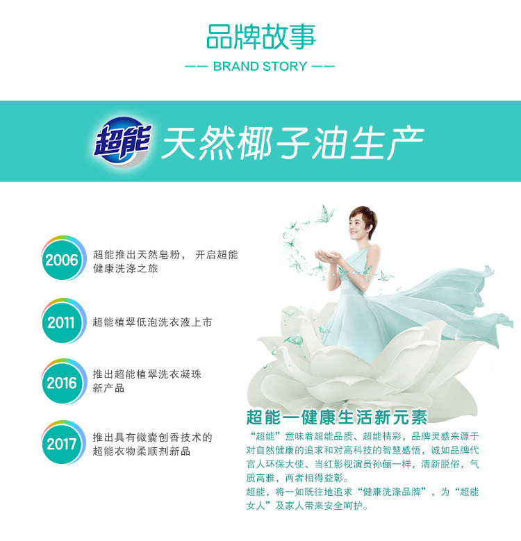 超能 花漾护色洗衣液 24斤 图7
