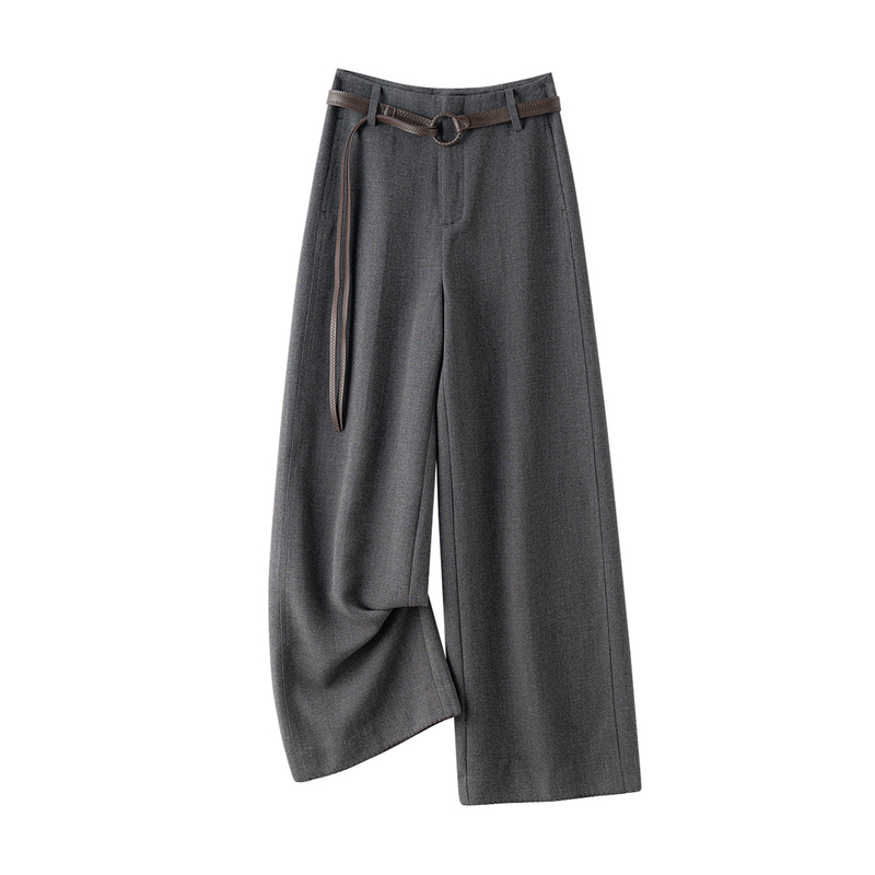 【Stylish and Confident】Elegant and Smart Outfit: Simple and Versatile Loose Straight Wide-Leg Suit Trousers for Women
