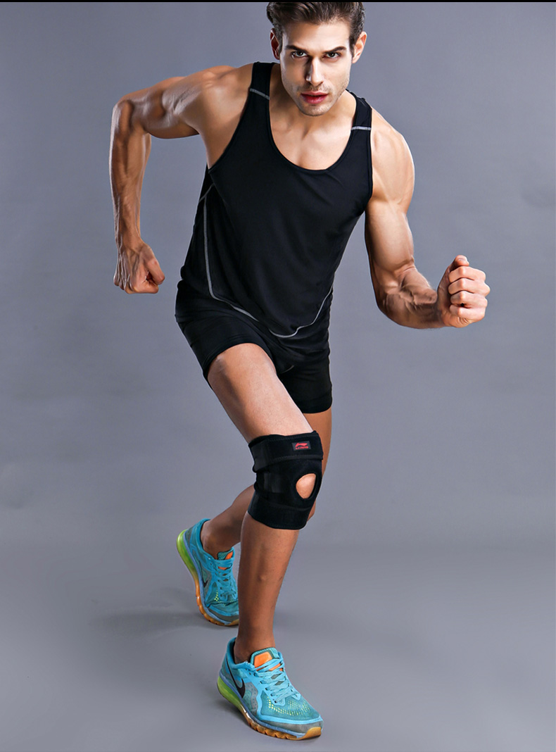 Li Ning đầu gối miếng đệm mùa hè nam và nữ thể dục thể thao chạy bóng rổ bóng chuyền thiết bị chuyên nghiệp đi bộ bảo vệ đầu gối - Dụng cụ thể thao băng bảo vệ đầu gối tập yoga