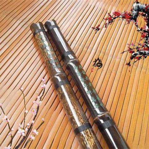 Zizhu người mới bắt đầu một phần lỗ 箫 nhạc cụ G điều chỉnh F một phần sáu lỗ tám lỗ ngắn Xiao Chang Xiao gửi đặc biệt túi nhung - Nhạc cụ dân tộc sáo mèo