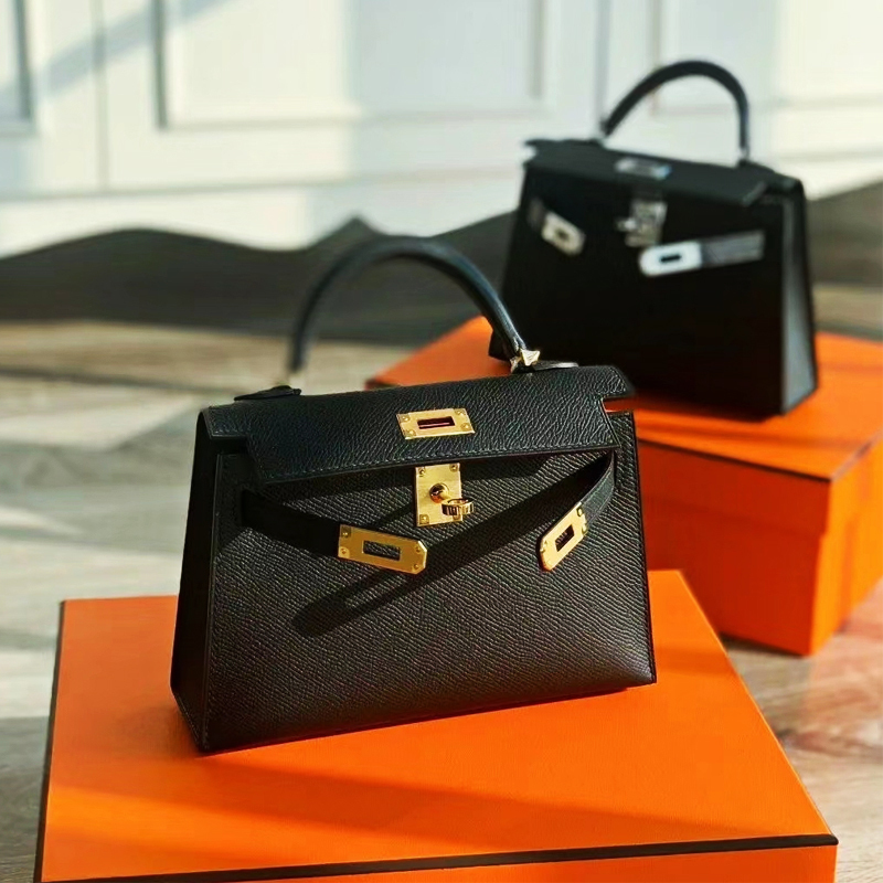 Genuine Leather Kelly Bag for Women 2025 New Model Mini Second Generation Shoulder Handbag Crossbody Women's Bag Light Luxury Kelly