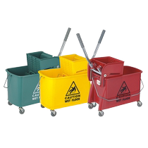 20L lightweight single barrel water press truck mop bucket squeeze water bucket washing mop mop bucket press water mop cleaning bucket