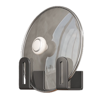 No-punch pot lid rack kitchen storage rack wall-mounted cutting board chopping board multi-functional wall storage artifact shelf