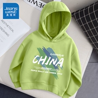 Осенняя мятная толстовка с капюшоном