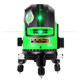 Bosi 적외선 레벨 미터 녹색 빛 고정밀 강한 빛 얇은 라인 레이저 5 라인 자동 레벨링 수량계 팬 소형