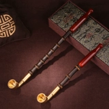 Фиолетовый бамбуковый шест ручной работы Растянутый красный агат рот кух