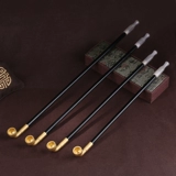 Мужская длинная агатовая старомодная медная креативная курительная трубка ручной работы, креативный подарок