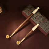 Шесть цветов нефритового искусственного нефритового посуды Colls Golden Made Golden Silk Bamboom, нефритов