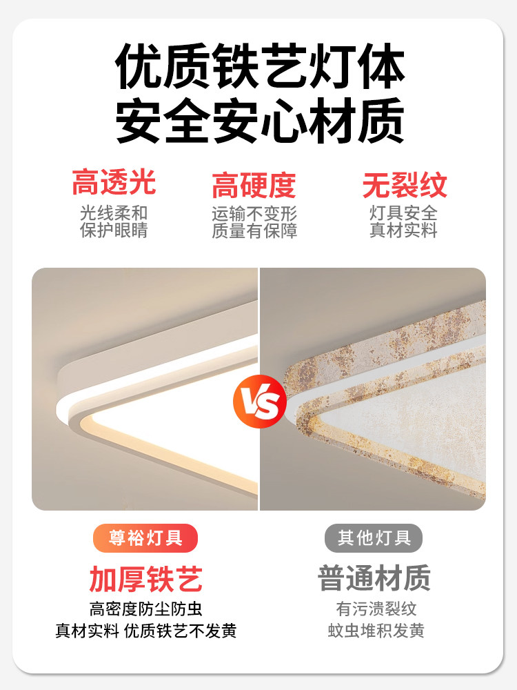 Living Room Main Light 2025 New Model Simple Modern Full Spectrum Ceiling Light for Hall Home Use Guangdong Zhongshan Lighting Fixtures Whole House