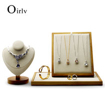 Dabaoni solid wood creative folding necklace display rack jewelry jewelry display props with necklaces