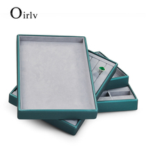 Multi-Baini 2020 new puleather jewelry storage tray custom light luxury ring necklace jewelry display plate