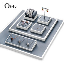 Dao Baini 2020 new wood paint jewelry display props set ring necklace earrings display stand