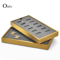 Multi-Baini 2020 new metal jewelry plate small earring studs ring pallets jewelry display tray props