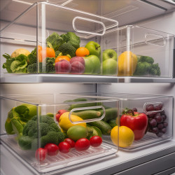 Refrigerator Storage Box Food-Grade Freezer Special Kitchen Vegetable Egg Storage Box Storage Handy Gadget