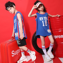 Childrens hip-hop hip-hop performance clothing girls loose ball suit suit trendy boys new stage catwalk clothing practice clothing