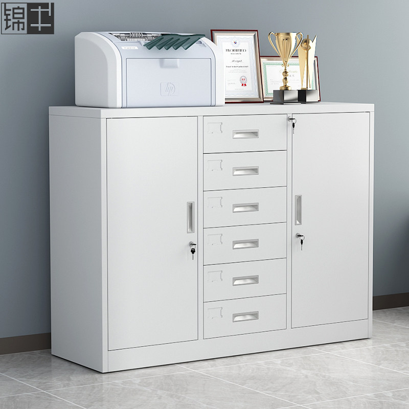 File Sheet Iron Cabinet Shorter Cabinet Office Information Containing Cabinet Six Suction Bucket Tools Storage With Lock Small Cabinet Drawer Iron Cabinet