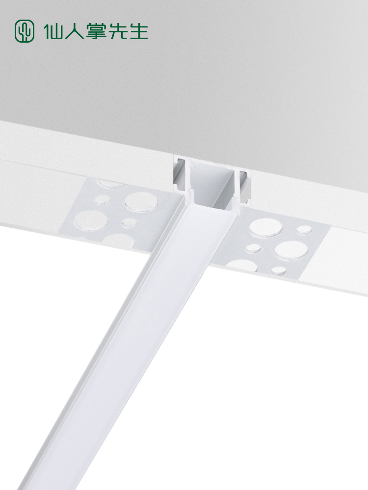 Mr Cactus aluminum alloy embedded decorative light slot Living room linear light with card slot LED line light aluminum slot