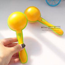The same type of early education teaching aids new plastic sand hammer sand hammer educational percussion instrument rattle hearing aid