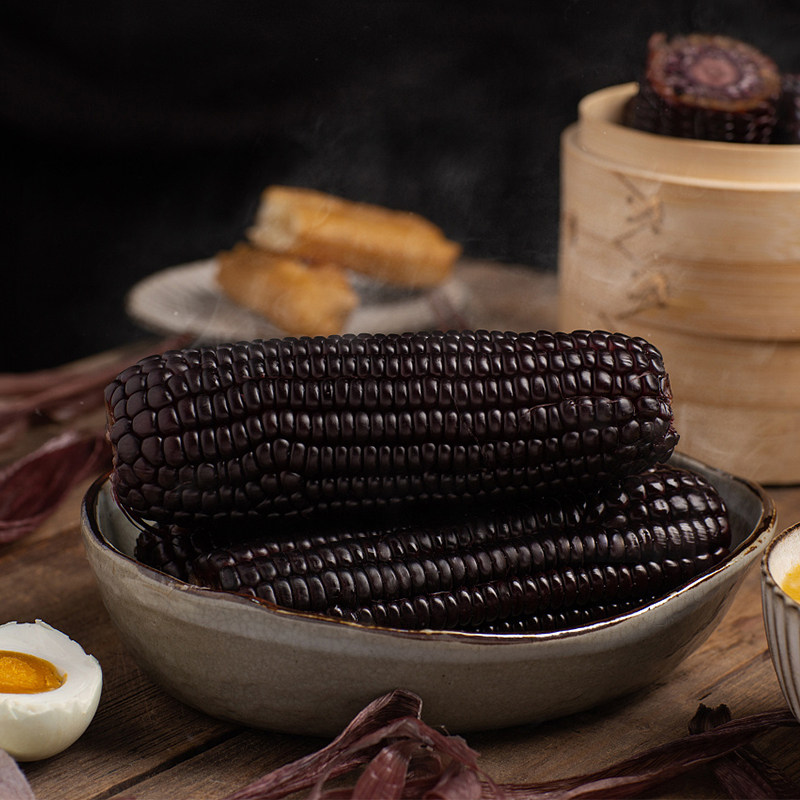 Corn Fresh Fresh Waxy Corn Northeast Black Corn Vacuum Pack Instant Black Waxy Corn Sticky Corn 10 Bars