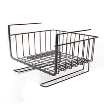 2021 Kitchen Cupboard Under shelf Barrier Layer Hanging Basket Storage Rack Wardrobe containing the new product Rack Cabinet Racks