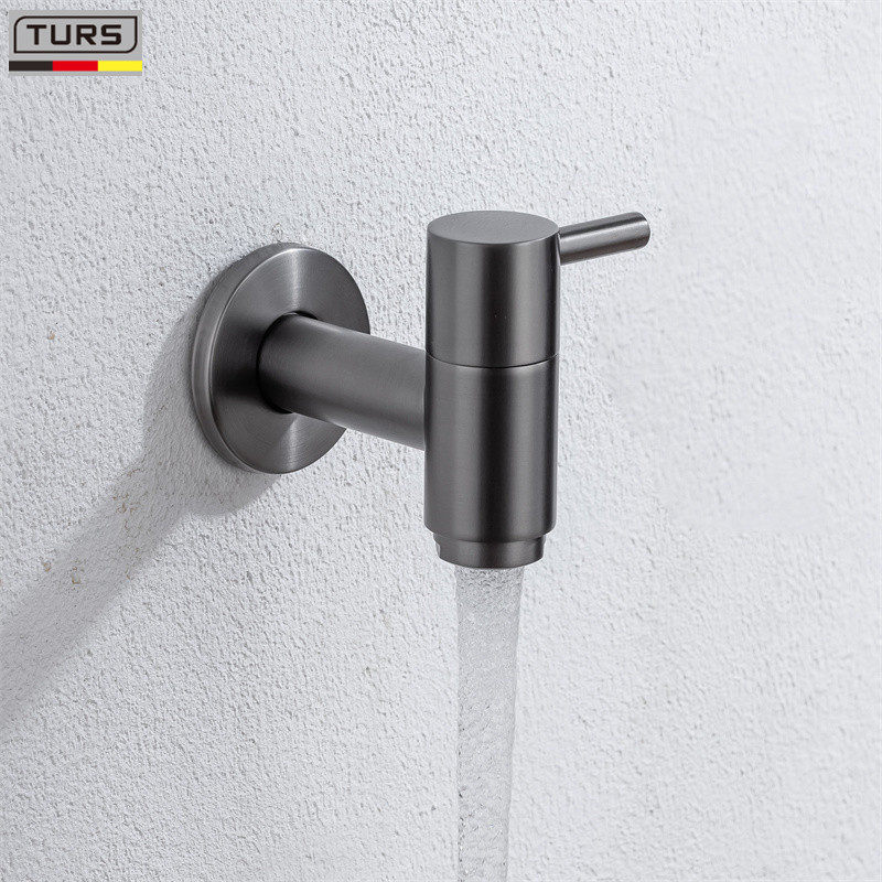 German gun grey tap full copper home bathroom toilet balcony anti-splash water toilet mop pool tap-Taobao